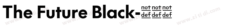 The Future Black字体转换